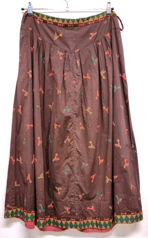 Gudrun Sjödén brun mönstrad kjol