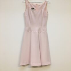 Vintage Crimplene ljusrosa klänning
