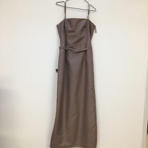HM klänning brun balklänning